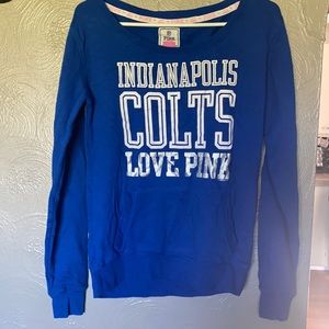 Indianapolis colts Victoria secret pink crew sweatshirt with pockets